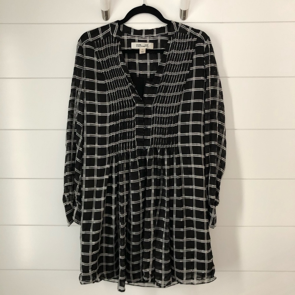 Diane Von Furstenberg Plaid Dress